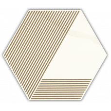 Плитка для декорации Calacatta Hexagon Mat. A