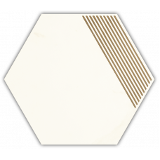 Плитка для декорации Calacatta Hexagon Mat. B